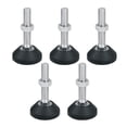 thumbnail image 4 of 5 Unidades Tornillos de Nivelación para Muebles Pies de Ajustable de material acero Regulables para Silla Estante M10 M20 M16x100 D80, 4 of 6