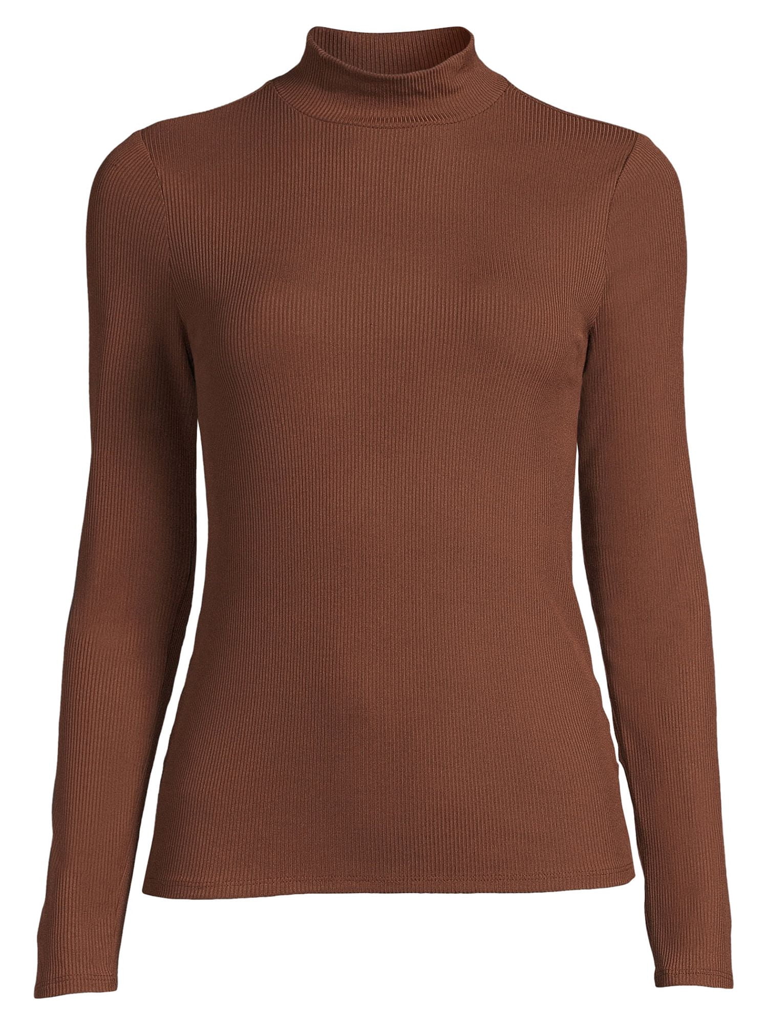 No Boundaries Women's Juniors Long Sleeve Mock Neck Top, Sizes XS-3XL