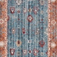 thumbnail image 5 of SAFAVIEH Kenitra Xzavier Distressed Polyester Runner Rug, Blue/Red, 2'2" x 8', 5 of 9