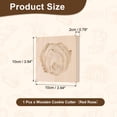 thumbnail image 2 of Uxcell Cookie Stamp, Wooden Cookie Press Biscuit Cutter Baking Tools Funny Embossing Fit for Home Baking Crafts Making Gifts (Red Rose), 2 of 7