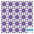 thumbnail image 3 of Mi Alma Blue Red Flower Peel & Stick Vinyl Backsplash Tiles 5x5, 24 pcs, 3 of 12