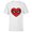 White, variant on Marvel Spider-Man Sixties Heart Mask Logo - Short Sleeve T-Shirt for Kids - Customized-White