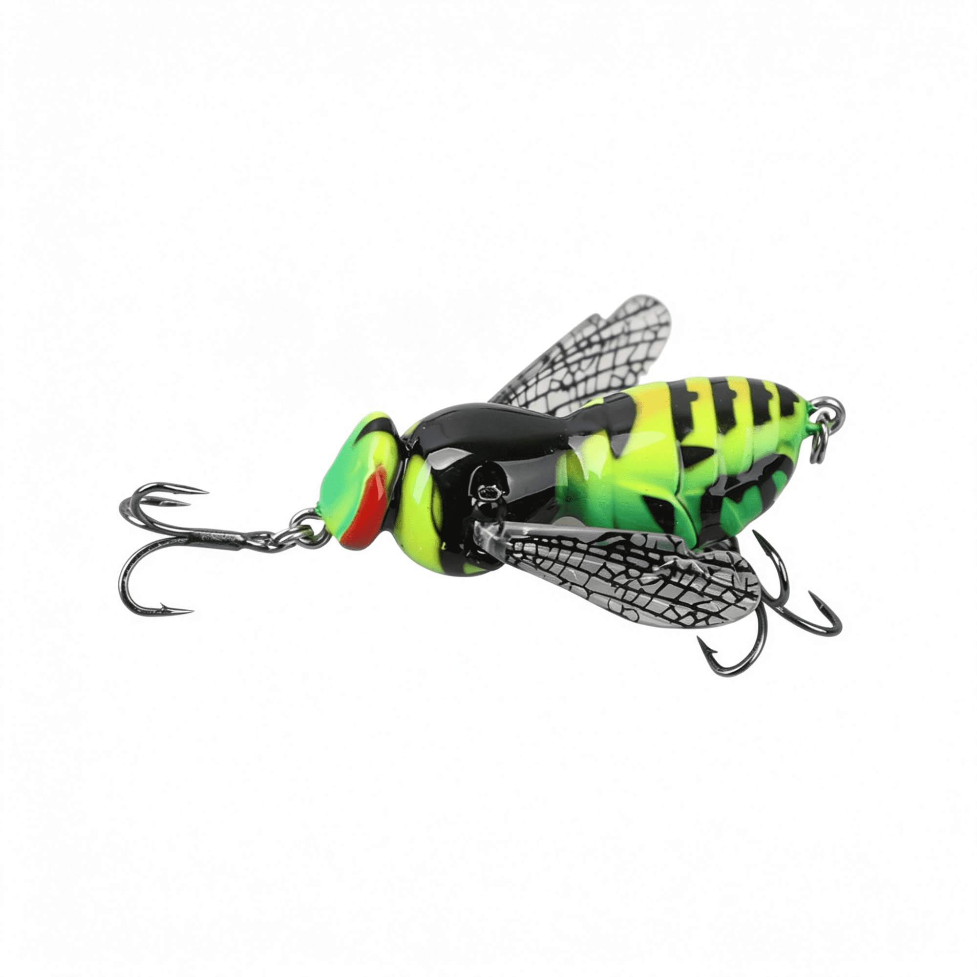 BESTSKY Bionic Wasp Topwater Lure Bait Insect Bionic Floating Fishing Lures Hard Artificial Baits with Carbon Steel Treble Hooks for Freshwater Saltwater Bass Pike Walleye