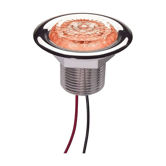 Innovative Lighting 012-4500-7 Recess 3 LED Star Light - Red LED with Clear Lens