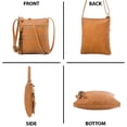 thumbnail image 4 of Bolsos cruzados para mujer Bolsos de viaje de cuero de tamaño mediano Bolsos cruzados para mujer, 4 of 6