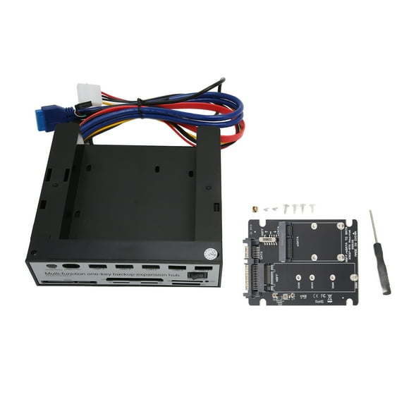 Panel Frontal Multimedia Para PC, Panel Multimedia Práctico, Respaldo Multifuncional OTB De 16 TB Con Un NGFF M.2 MSATA Para Computadora De Escritorio