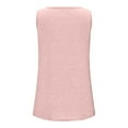 thumbnail image 4 of CAIXIA Racerback Tank Tops for Women Sleeveless Cropped Tank Tops Scoop Neck T-Shirt Yoga Workout Casual Athletic Plus Size Racerback Breathable Tee,Pink, 4 of 4