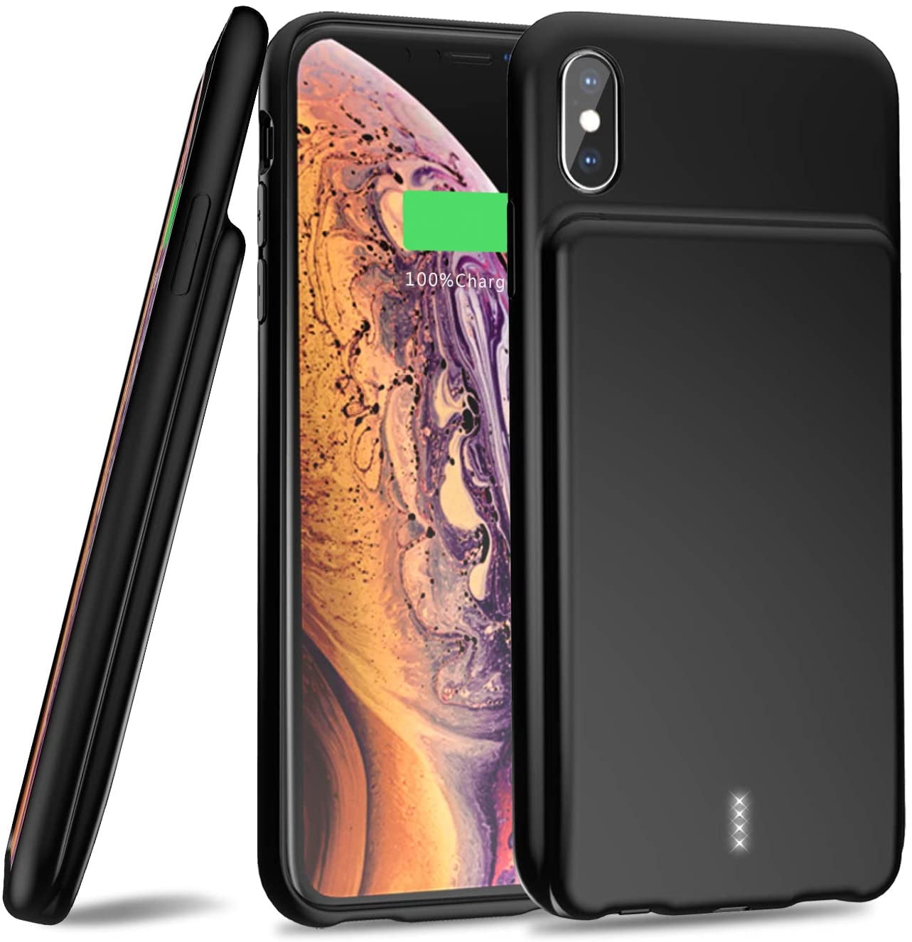Battery Case for iPhone Xs Max (6.5 Inch), YISHDA 5000mAh Rechargeable