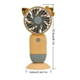 thumbnail image 2 of Fnochy Small Fan Handheld Portable USB Rechargeable Personal Cooling Fan with Adjustable Stand, Quiet Safe Desk Fan for Home Office Outdoor Travel Camping, 2 of 4