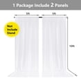 thumbnail image 2 of Cortina de fondo MYSKY HOME blanca de poliéster 3 m x 3 m - 2 paneles, 2 of 9
