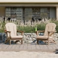 thumbnail image 7 of Adirondack Chair Cushion Thin Waterproof Anti-Slip with Straps, Weather-Resistant Indoor Outdoor Patio Seat Pad, Khaki,1PCS, 7 of 7