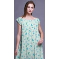 thumbnail image 2 of Bimba PrintedÂ&nbsp;NightwearÂ&nbsp;For Women Rayon Long Maxi Dress Sleepdress Night Gown, 2 of 4