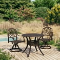 thumbnail image 1 of vidaXL Ensemble Bistro 3 Pcs Aluminium Coulé Bronze, 1 of 5