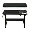 thumbnail image 2 of Necvior 61/88 Key Piano Keyboard Cover Keyboard Dust Cover Elastic Cord Locking Clasp, 2 of 12