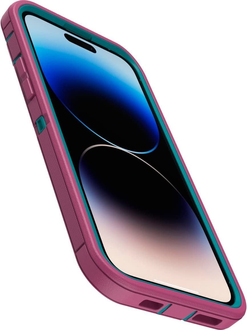 OtterBox Defender Series Screenless Edition Case for iPhone 14 Pro Max Only - Holster Clip Included - Microbial Defense Protection - Non-Retail Packaging - Canyon Sun Pink