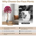 thumbnail image 6 of QRKD 53" Artificial Bougainvillea Tree, Faux Silk Flower Plant in Pot with 576 Flowers & 288 Leaves, Indoor Outdoor Fake Bougainvillea for Home, Office and Garden Decor, Red, 6 of 10