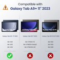 thumbnail image 3 of Pour Samsung Galaxy Tab A9 Plus Étui 2023 Tablette 11 Pouces Étui Antichoc pour Galaxy Tab A9 Plus + Support en Silicone Étui de Protection Rouge Tab A9 Plus 11 Pouces, 3 of 6