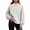 Gray, variant on Sevevn Women Mock Neck Sweatshirt Long Sleeve Pullover Casual Loose Fit Fleece Tops Soft Comfy Fall Winter Warm Solid Color Blouse Gray XL