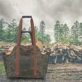 thumbnail image 2 of Scienceny Bolsa de lona encerada resistente al agua para leña, organizador de almacenamiento al aire libre de alta resistencia, bolsa para Artesanía, 2 of 6