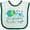 White and Green, variant on Inktastic My Grammy Loves Me Cute Elephants Boys or Girls Baby Bib