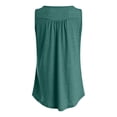 thumbnail image 6 of enyan Womens Tops Casual Women's Double Lined Basic Tank Top Adjustable Spaghetti Straps Sleeveless Camisole Shirts,Dark Green,XL, 6 of 7