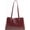 Red, variant on Retro PU Leather Underarm Shoulder Bag, minimalist stylish design with large capacity, ideal daily handbag for office