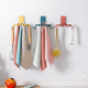 thumbnail image 4 of Estante para trapos de cocina con forma de flor y gancho, organizador de almacenamiento para montar en la pared, sin perforaciones, para espátulas, cucharas, estante para toallas C, 4 of 7
