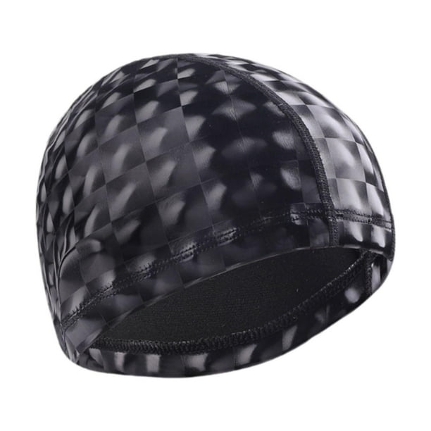Gorro de natación Gorro de natación, fácil de poner y quitar, mantiene el cabello seco, gorro de piscina cómodo Negro