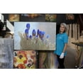 thumbnail image 4 of Startonight Canvas Wall Art Blue Tender Spring Flowers, Framed 32" x 48", 4 of 6