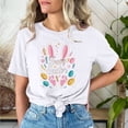 thumbnail image 2 of VBTAPA Short Sleeve Tops for Women 2025 Easter Christian T-shirts Jesus Cross Print Graphic Tees Novelty Holiday Blouse Limited Time Sales of Today White S, 2 of 6