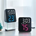 thumbnail image 3 of Unique Bargains LED Display Digital Alarm Clock Orange 3.9"L x 1.6"W x 4.3"H, 3 of 5