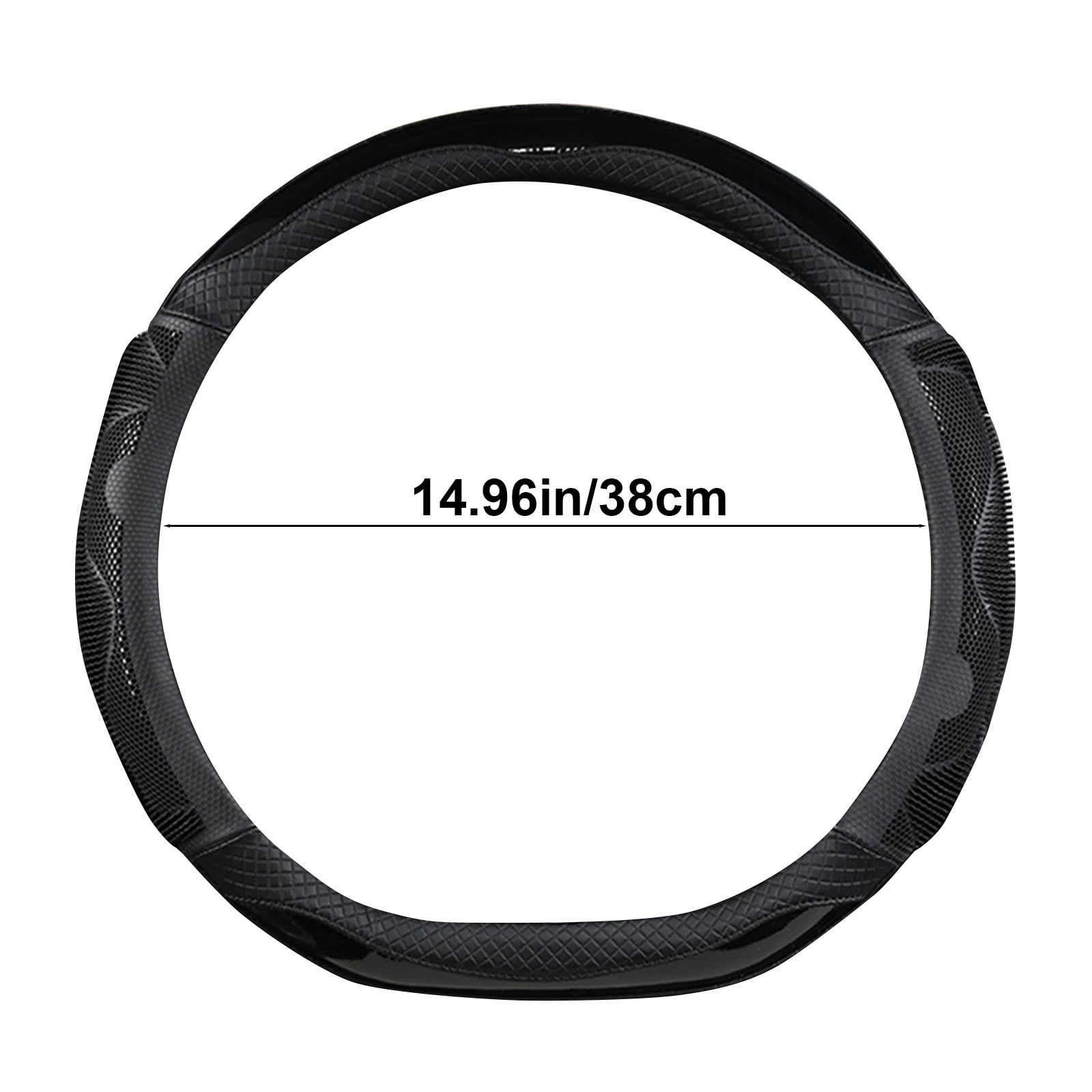 Jacenvly Car Accessories for Women Car Steering Wheel Cover Honeycomb Fashion Men and Women Available Handlebar Cover Christmas Decor