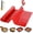 Red + White, variant on Silicone Baking Mat Roll, Reusable Baking Sheet Liners, 12 in x 6 ft