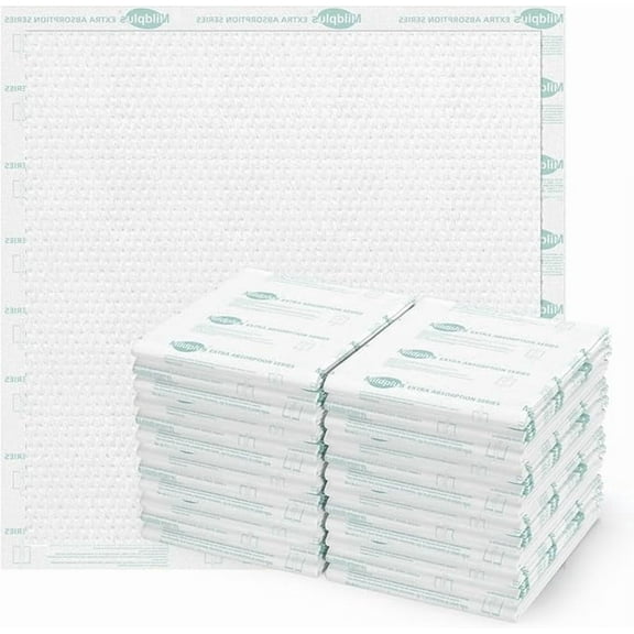 Heavy Duty Underpads 40"X40" Super Sized Chucks Pads 180 Grams Disposable Bed Pads with Strength Cloth Backing Extra Absorption Pads for Incontinence (100X100CM, 20 Count, Discreet Packaging)