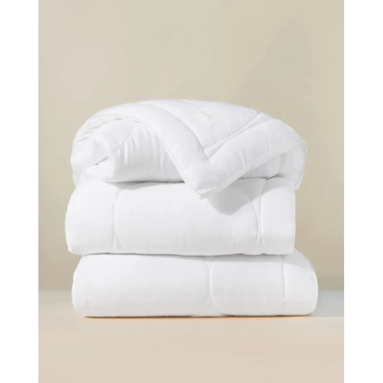 DWR Lightweight Down Alternative Comforter Queen - 100% Cotton Cover, Ultra-Soft & Breathable For Hot Sleepers