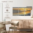 thumbnail image 5 of Elephant Stock That Sunset Moment Wall Art - Horizontal Multi Panel Canvas - Living Room Wall Decor - Beach Multi Panel - Blue And Yellow Decor By Kate Carrigan - 92" x 45", 5 of 8