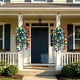 thumbnail image 5 of Red Blue White Flowers, Patriotic Artificial Hanging Plants, 4th of July 250th Anniversary Porch Decor Independence Day Floral Arrangement for Memorial Day Home Outdoor, 5 of 7