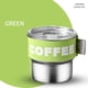 thumbnail image 2 of Taza de café - 400ML de acero inoxidable, aislada, a prueba de fugas, con funda elástica - para bebidas de viaje en el coche y la oficina, 2 of 8