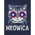 thumbnail image 2 of Tstars Boys Unisex 4th of July Shirts for Boy Kids Meowica American Flag Cat Funny Humor Independence Day Patriotic USA Gifts Fourth of July Toddler Infant Kids T Shirt, 2 of 6