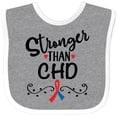 thumbnail image 3 of Inktastic Chd Awareness Month Ribbon Boys or Girls Baby Bib, 3 of 4