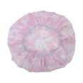 thumbnail image 5 of Unique Bargains 2 Pcs Durable Shower Cap for Business Travel Pink Waterproof Polyester, 5 of 6