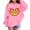 Pink, variant on Grblisyd Girls Hoodies Sweatshirt Casual Sport Clothing for Kids Fashion Pumpkin Face Trendy Hooded Pullover 6-13 Years Old Fall Outfit