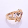 thumbnail image 3 of Fashionable Jewelry Ring Mom Letter Heart Shaped Colorful Jewelry Family Birthday Best Gift For Mother Mummy Rings, 3 of 8