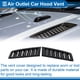 thumbnail image 3 of Recubrimiento del ventilador de aire del capó Unique Bargains para Ford Focus RS ST MK2 2009-en adelante, recubrimiento exterior ABS negro brillante 26x13.7cm 1 par, 3 of 7