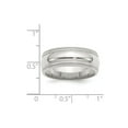 thumbnail image 2 of White Sterling Silver Ring Band Wedding Milgrain Comfort, 2 of 2