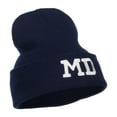 thumbnail image 5 of MD Maryland State Embroidered Long Beanie - Navy OSFM, 5 of 5