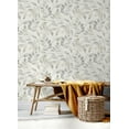 thumbnail image 2 of Chesapeake Pinnate Taupe Leaves Wallpaper, 2 of 4