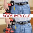 thumbnail image 3 of Heavy Duty Tool Hanger for Work Belt Heavy Duty Hands-Free Tool Belt Hook Clip for Cordless Drill Tape Measure Impact Driver, 3 of 5