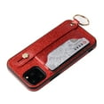 thumbnail image 5 of iPhone 11 Pro Max Case Wallet, Allytech Glitter PU Leather Kickstand Cards Holder Wrist Strap Back Covers Cases for Apple iPhone 11 Pro Max 6.5 Inch 2019, Red, 5 of 6
