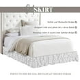 thumbnail image 5 of Mocassi Multi-Ruffle Bed Skirt, Wrinkle and Stain Resistant, 1500 Thread Count, 15 inch Drop, Twin, Snowy White, 5 of 5